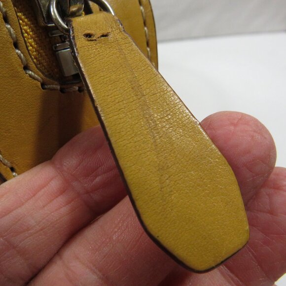 Michael Kors Heavy Leather and canvas handbag Zipper - Picture 12 of 13